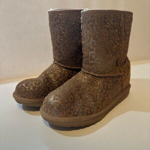 Ugg Classic Glitter Leopard print boots